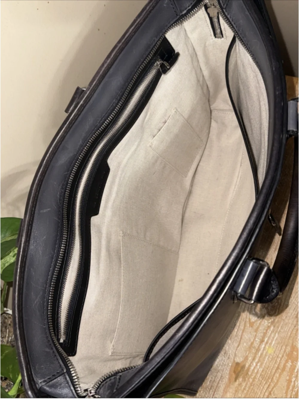 BERLUTI Briefcase Un Jour Venezia Calf Leather NO Shoulder Strap